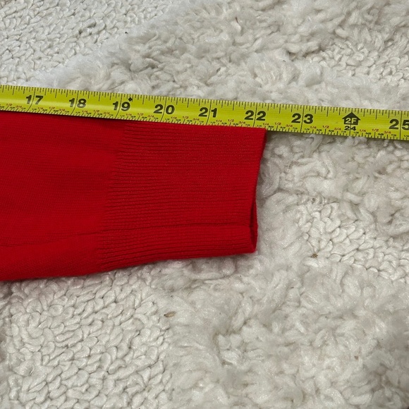 Madewell Red Merino Wool Boyfriend Cardigan NWOT Size S Style NS666 - Picture 10 of 11